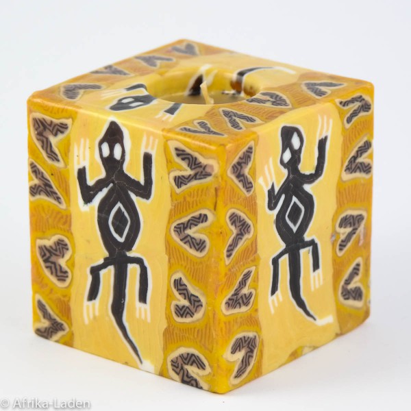 Kerze Lizard Cube