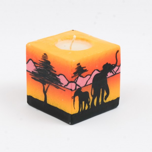 Kerze Baobab Cube