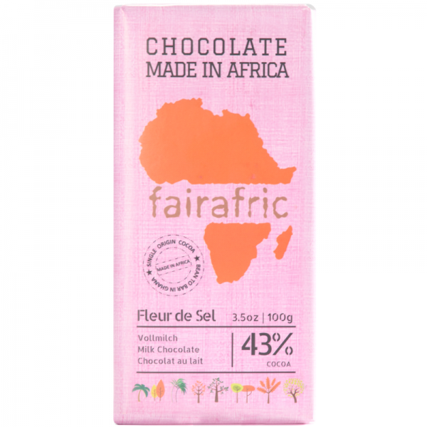 Fleur de Sel Vollmilch Schokolade Kakao 43%