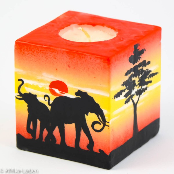 Kerze Sunset Cube